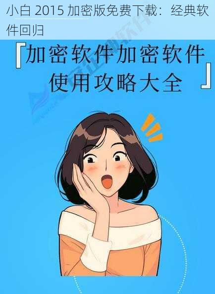 小白 2015 加密版免费下载：经典软件回归