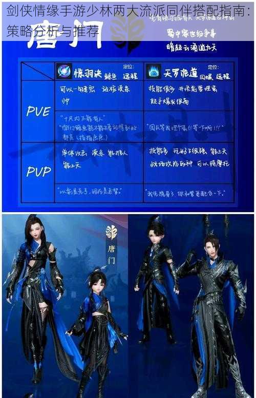 剑侠情缘手游少林两大流派同伴搭配指南：策略分析与推荐