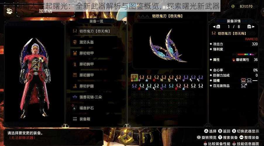 怪物猎人崛起曙光:全新武器解析与图鉴概览,探索曙光新武器的强大威力